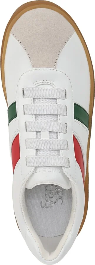 Franco Sarto Women's Vinto Lace Up Platform Sneakers - Red/Green/White Faux Leather - Image 5