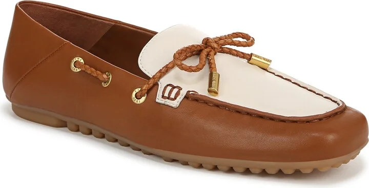 Tan,white Leather