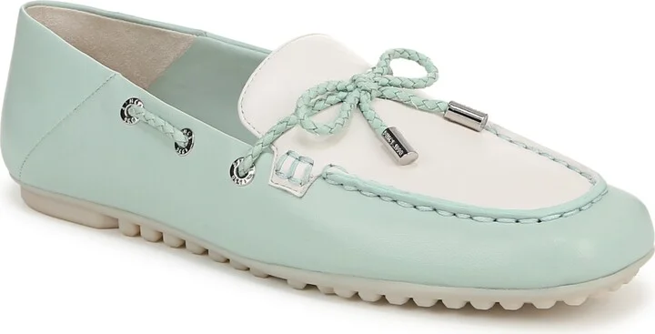 Seaside Blue,white Leather