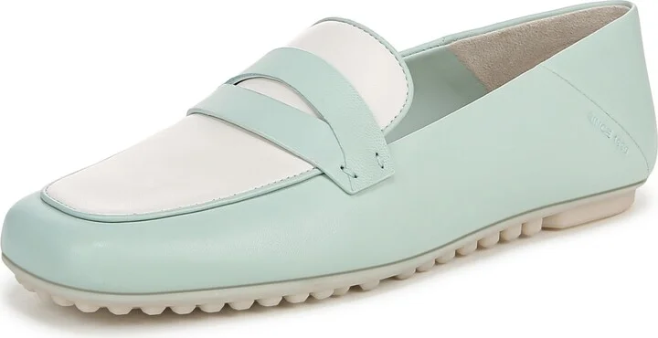 Franco Sarto Womens Zury Driving Style Loafer Seaside Blue Leather 5 M