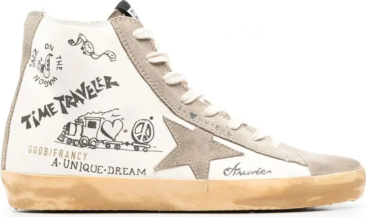 Francy Journey-print high-top sneakers