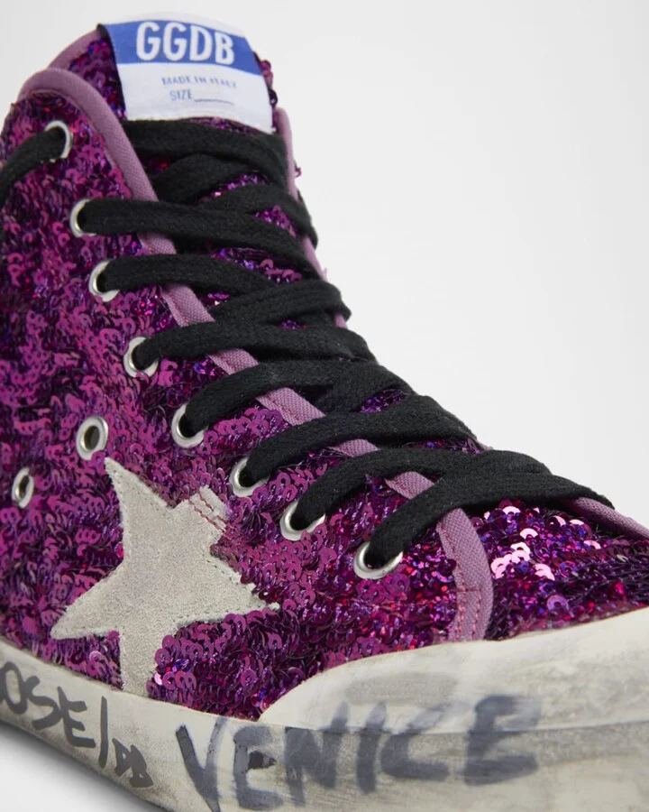 Francy Sequin High-Top Sneakers - Image 8