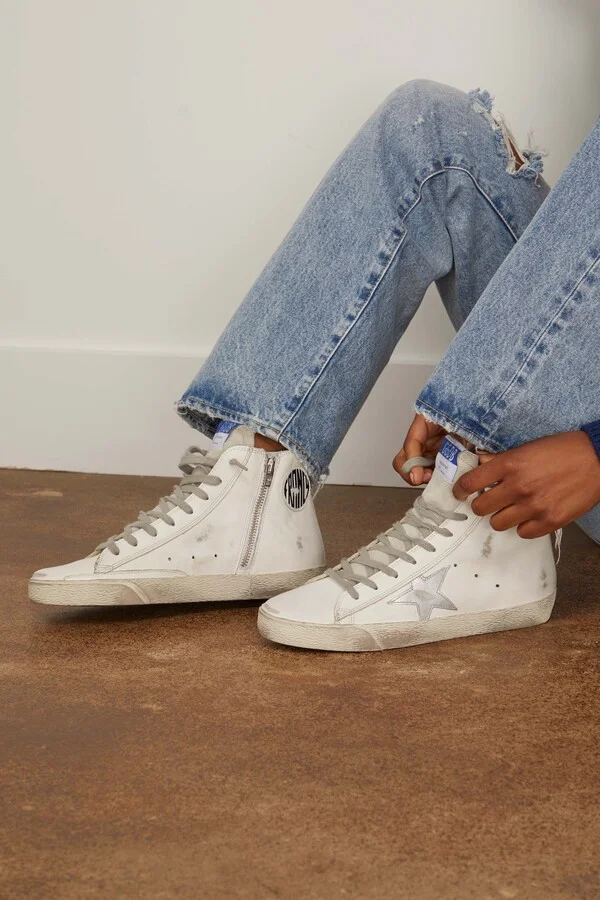 Francy Sneaker in White/Silver/Milk - Image 2