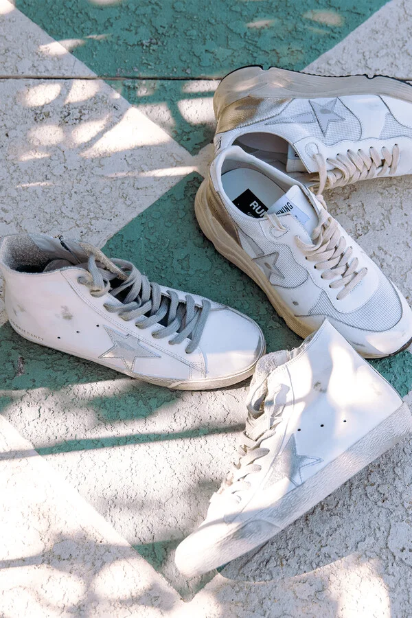 Francy Sneaker in White/Silver/Milk - Image 5