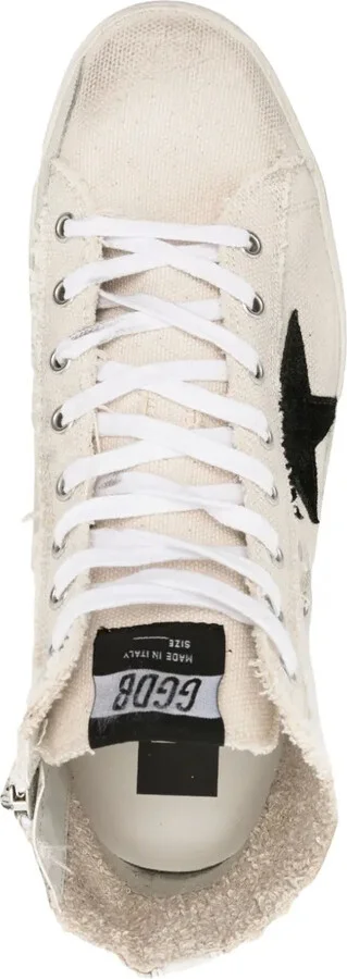 Francy suede-star canvas sneakers - Image 4