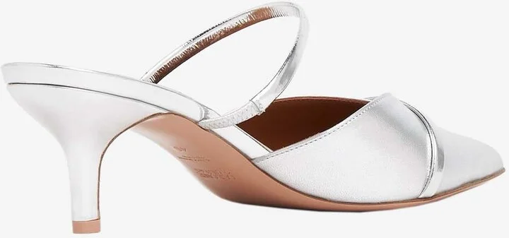 Frankie 45 Mules in Metallic Leather - Image 2