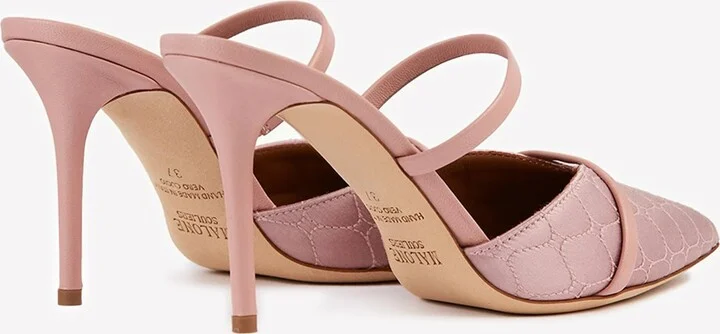 Frankie 85 Quilted Satin Mules - Image 2