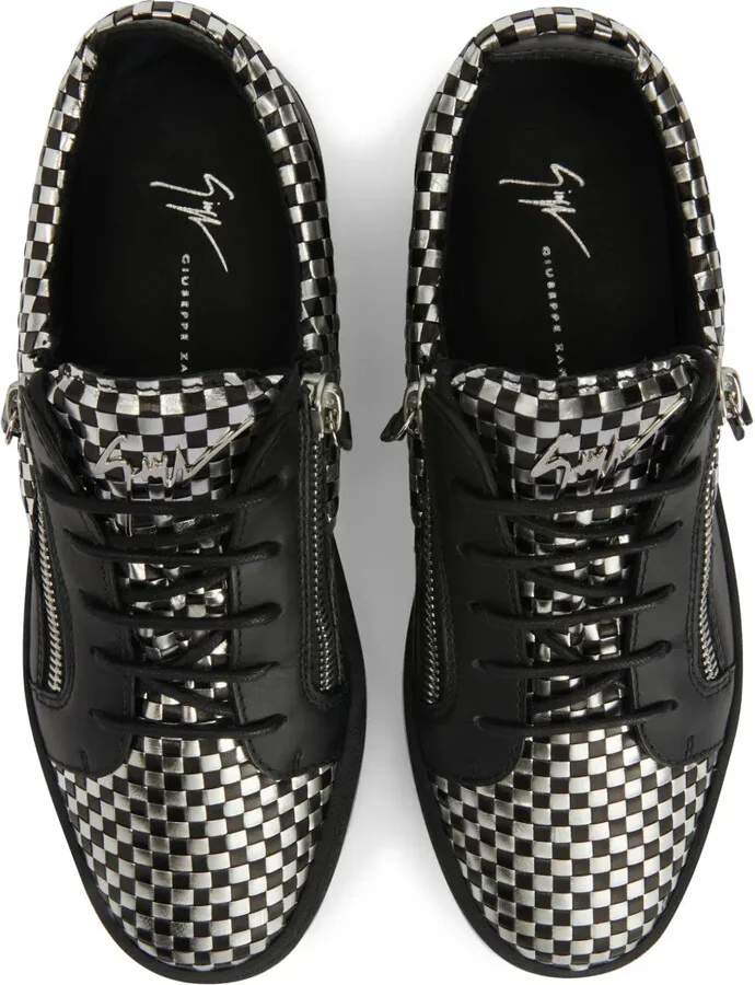 Frankie check-pattern sneakers - Image 4