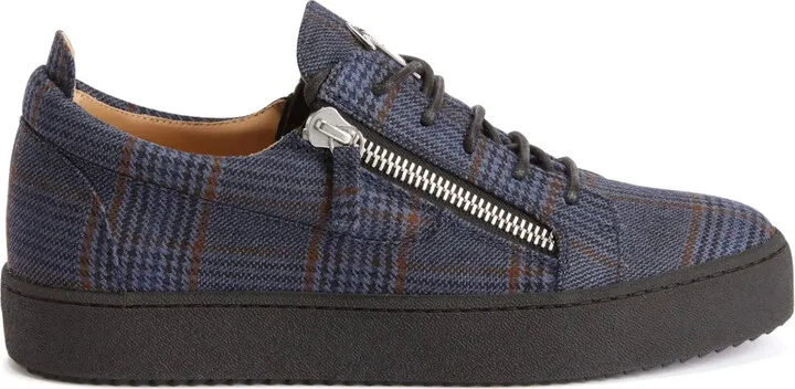 Frankie check-pattern sneakers