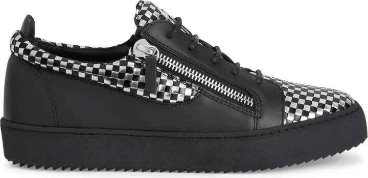 Frankie check-pattern sneakers