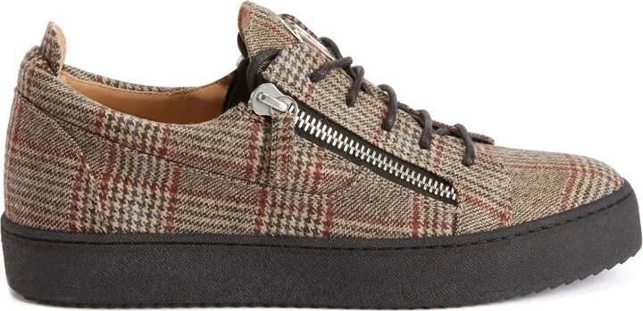 Frankie check-pattern sneakers
