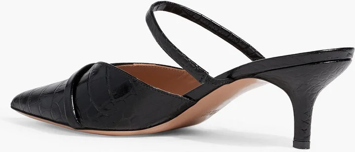 Frankie croc-effect leather mules - Image 3