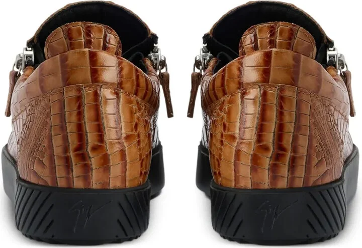 Frankie crocodile-effect sneakers - Image 3