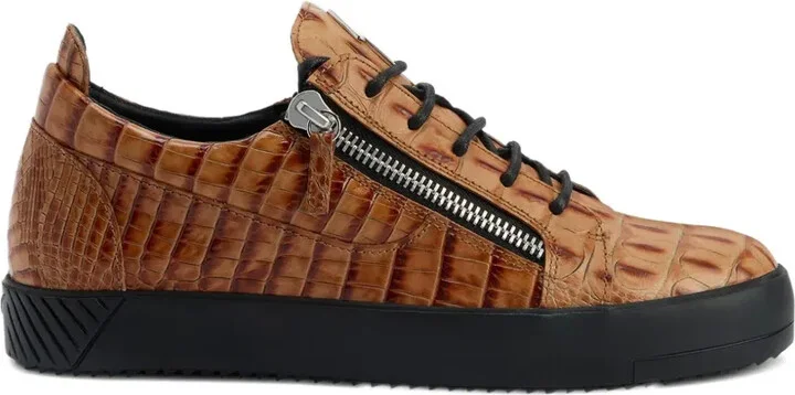 Frankie crocodile-effect sneakers - Image 5