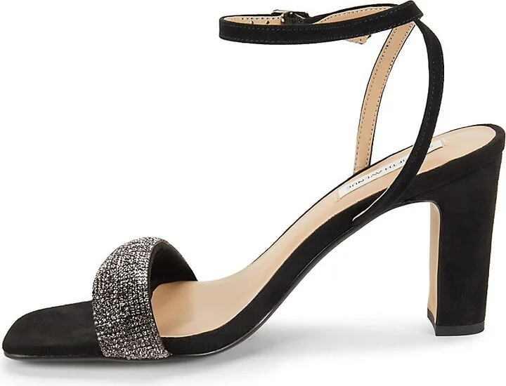 Frankie Embellished Trim Leather Sandals - Image 4