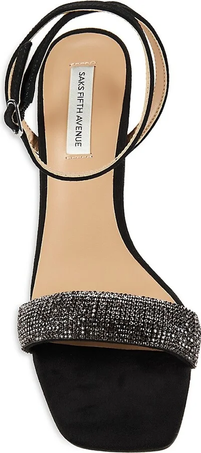 Frankie Embellished Trim Leather Sandals - Image 5