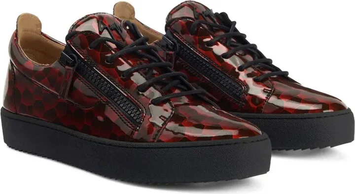 Frankie geometric-pattern glazed sneakers - Image 2