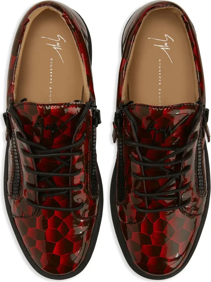 Frankie geometric-pattern glazed sneakers - Image 4