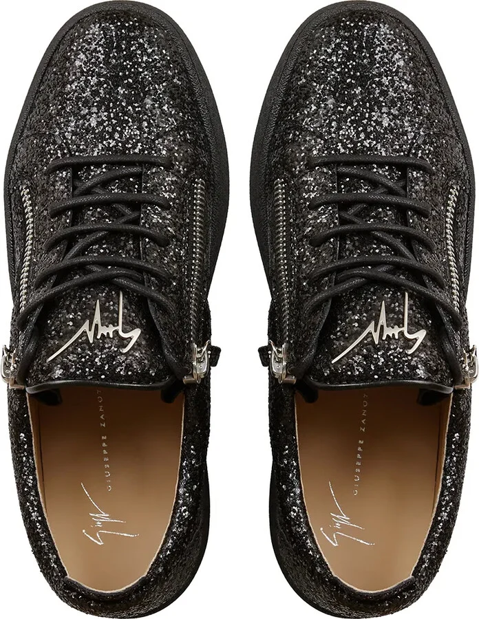 Frankie glitter low-top sneakers - Image 4