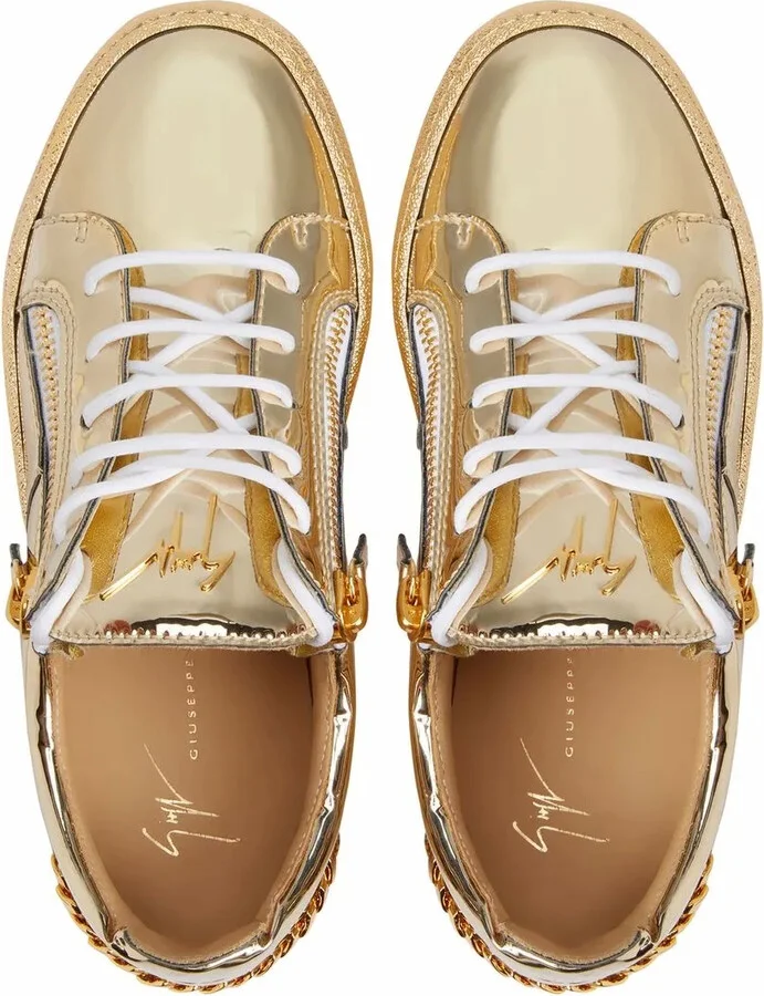 Frankie gold sneakers - Image 4
