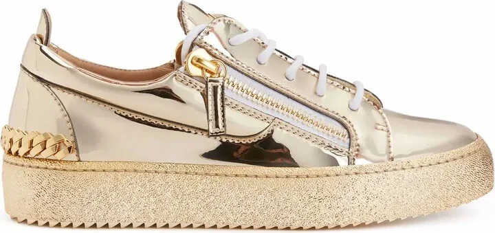 Frankie gold sneakers
