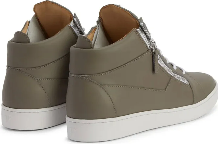 Frankie leather high-top sneakers - Image 3