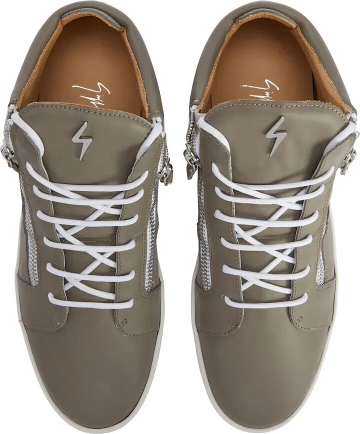 Frankie leather high-top sneakers - Image 4