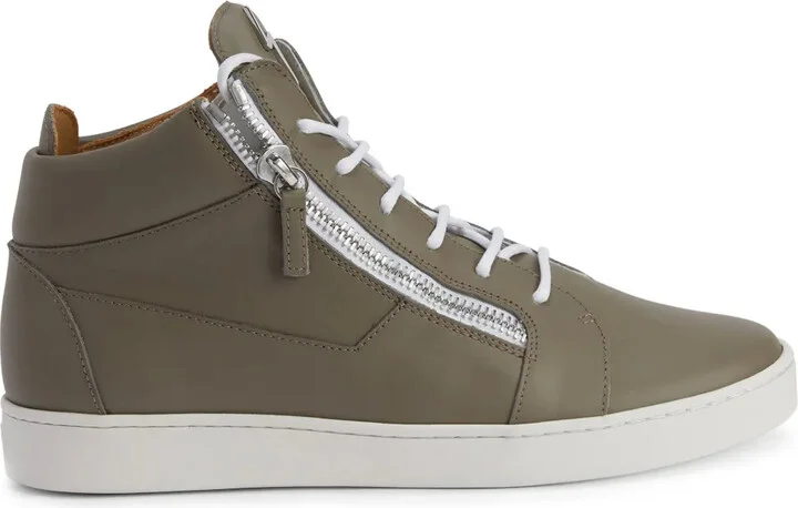 Frankie leather high-top sneakers