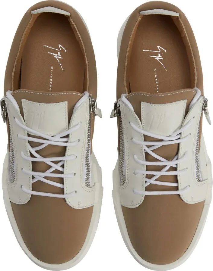 Frankie leather low-top sneakers - Image 4