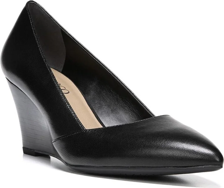 Frankie Leather Wedge Pump - Image 4