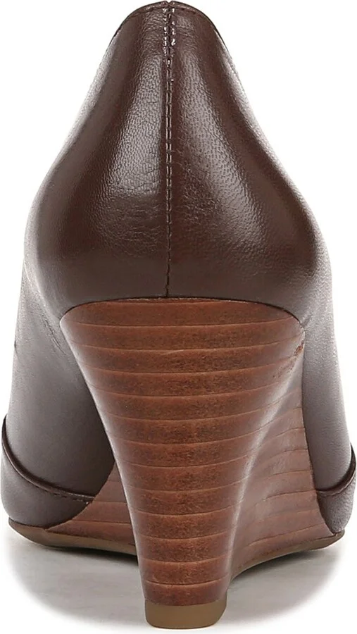 Frankie Leather Wedge Pump - Image 7