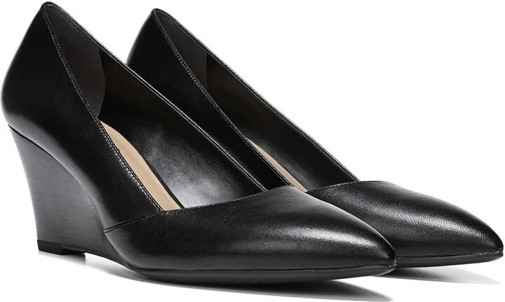 Frankie Leather Wedge Pump