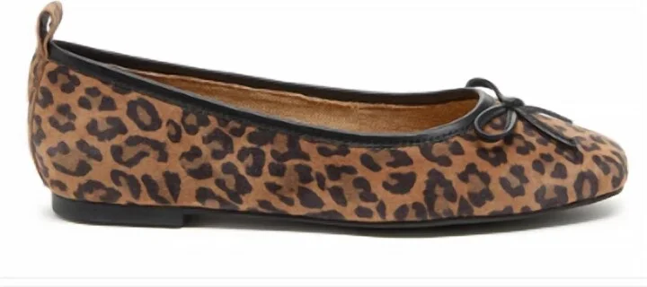 Frankie Leopard Ballet Flat