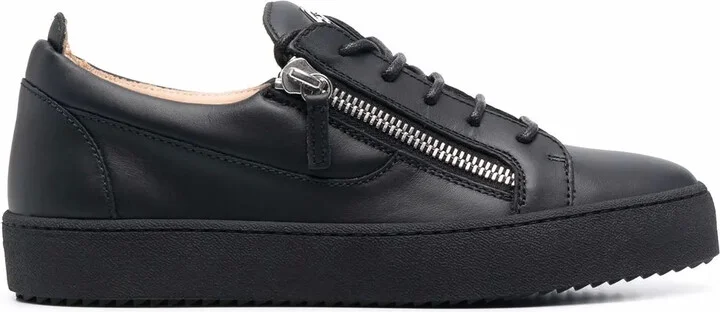 Frankie low-top zip-detail sneakers