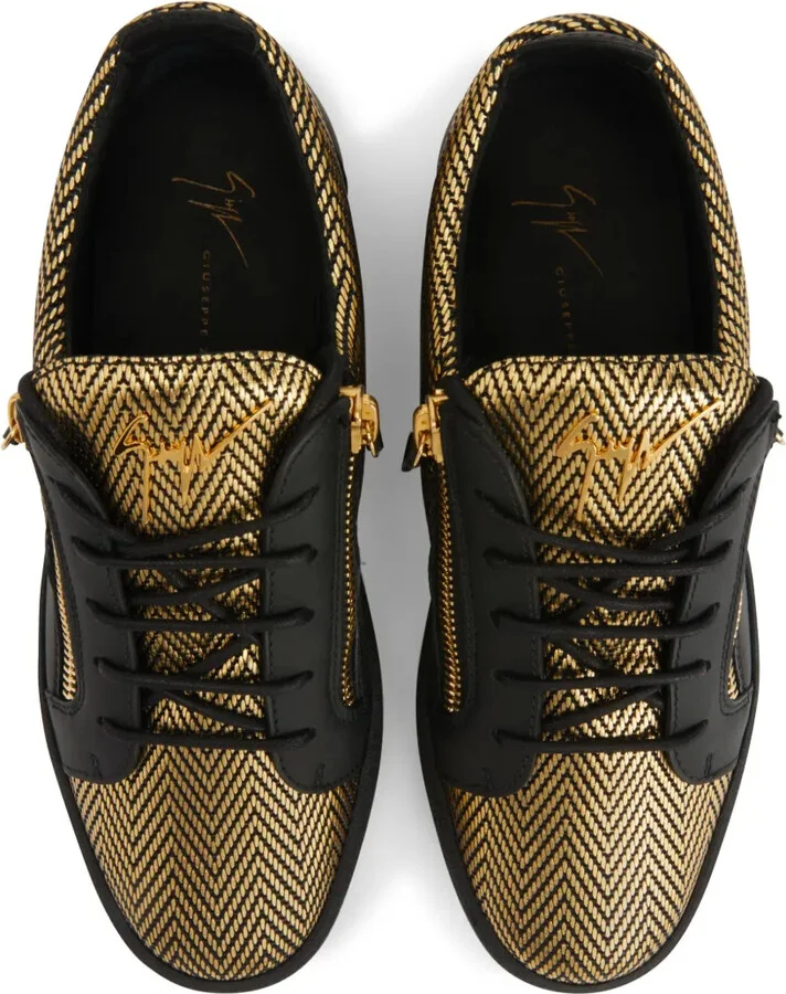 Frankie metallic-finish sneakers - Image 4