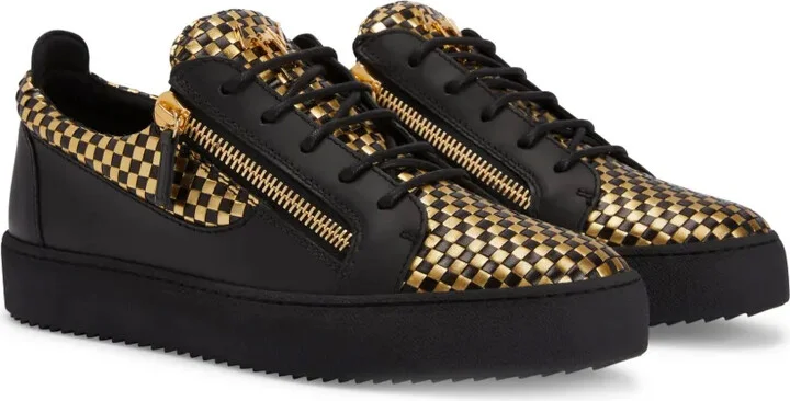 Frankie metallic-finish sneakers - Image 2