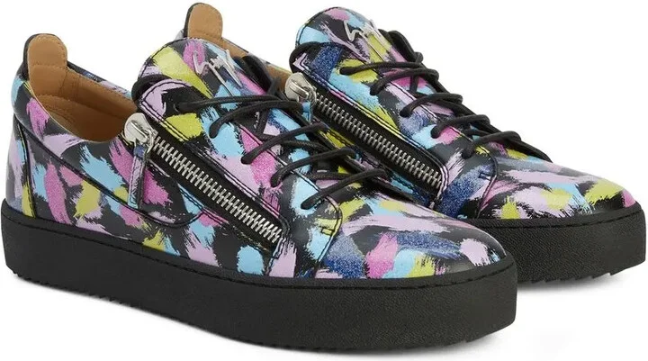 Frankie paint-splatter sneakers - Image 2