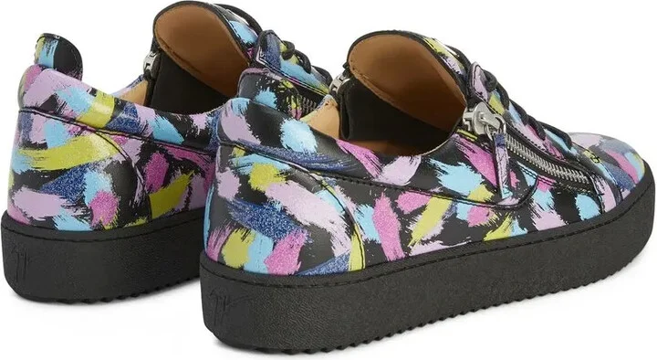 Frankie paint-splatter sneakers - Image 3