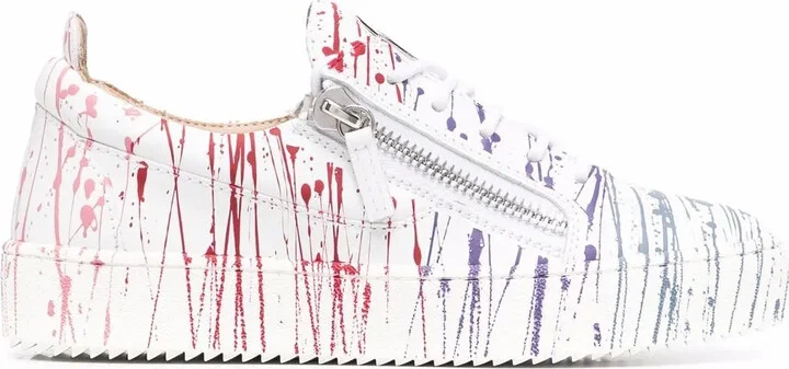 Frankie paint-splatter sneakers