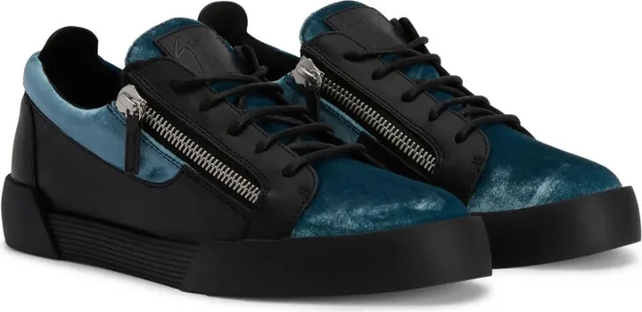 Frankie panelled leather sneakers - Image 2