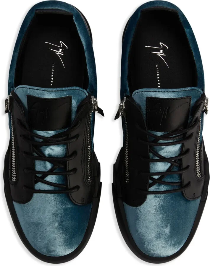 Frankie panelled leather sneakers - Image 4