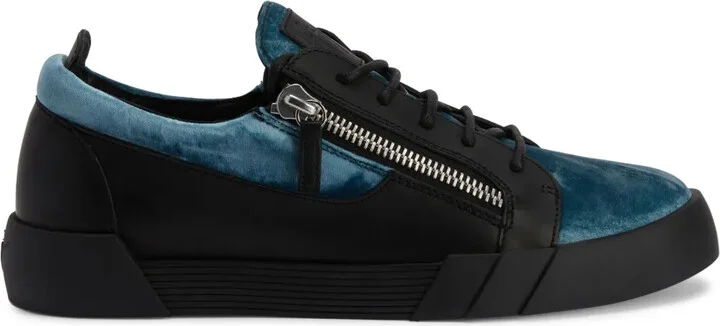 Frankie panelled leather sneakers