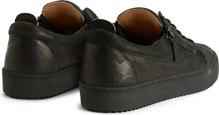 Frankie python-print suede sneakers - Image 3
