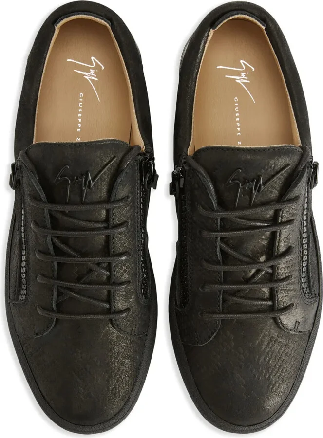 Frankie python-print suede sneakers - Image 4