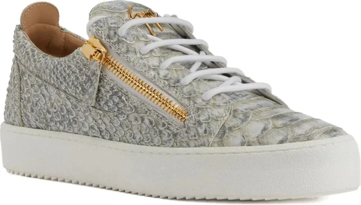 Frankie snakeskin-effect sneakers