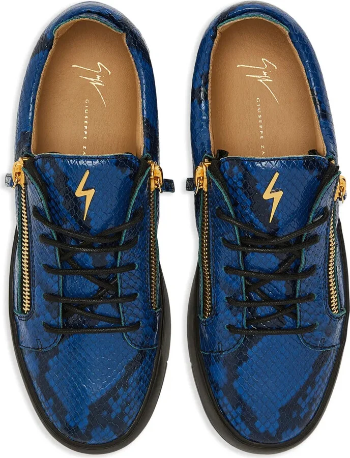 Frankie snakeskin low-top sneakers - Image 4