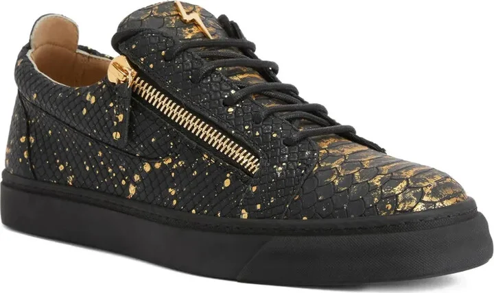 Frankie snakeskin-print zip sneakers - Image 2