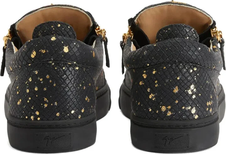 Frankie snakeskin-print zip sneakers - Image 3
