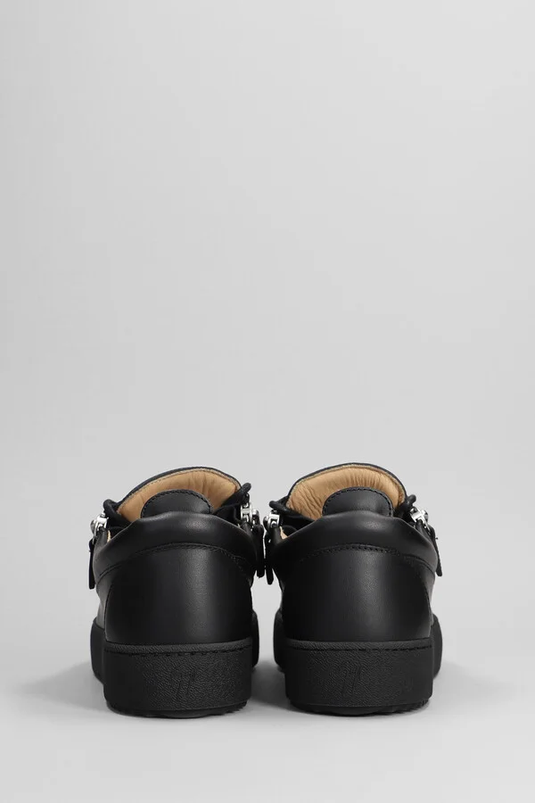 Frankie Sneakers In Black Leather - Image 4
