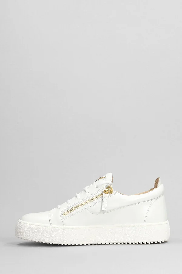 Frankie Sneakers In White Patent Leather - Image 3